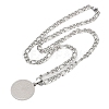 Basketball 201 Stainless Steel Pendant Necklaces for Men Women LS-NJEW-K283-21P-2