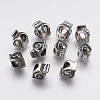 304 Stainless Steel European Beads Enamel Settings LS-STAS-J022-090AS-2