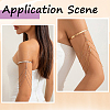 2Pcs 2 Colors Iron and Brass Upper Arm Bangles BJEW-CY0001-11B-4