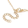 Enamel Apple Pendant Necklace with Golden Brass Cable Chains for Teachers' Day NJEW-TA00047-7