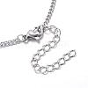 Tarnish Resistant 304 Stainless Steel Curb Chain Bracelets STAS-G116-01P-2