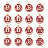Golden Plated Alloy Enamel Charms X-ENAM-S118-08B-2