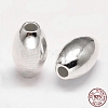 Oval 925 Sterling Silver Beads STER-F012-19C-1