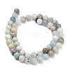 Natural Aquamarine Beads Strands G-F591-29A-8mm-02-3