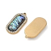 Natural Paua Shell Pendants SH-CBA11D7-30B-G-3