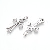 Brass Micro Pave Cubic Zirconia Pendants KK-N257-31P-2