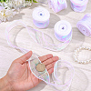 5Rolls Flat Rainbow Color Organza Ribbon OCOR-CY0003-29A-3