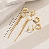 Stainless Steel Ring Tassel Earrings Sets LS-OV1980-1-2
