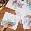 CREATCABIN 6 Sheets 2 Styles Ocean Theme PVC Self Adhesive Decorative Stickers DIY-CN0002-95-3