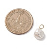 Electroplated Shell Pearl Nuggets Charms PALLOY-JF04641-01-2