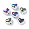 UV Plating Rainbow Iridescent Acrylic Beads OACR-H112-19C-1