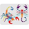 Large Plastic Reusable Drawing Painting Stencils Templates DIY-WH0202-197-1