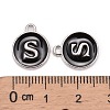 Platinum Plated Alloy Charms X-ENAM-S118-02S-P-3
