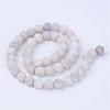 Natural Agate Beads Strands G-Q462-6mm-09-2