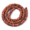 Handmade Polymer Clay Beads Strands CLAY-R089-6mm-160-2