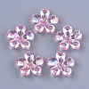 Transparent Acrylic Bead Caps TACR-T007-05D-1