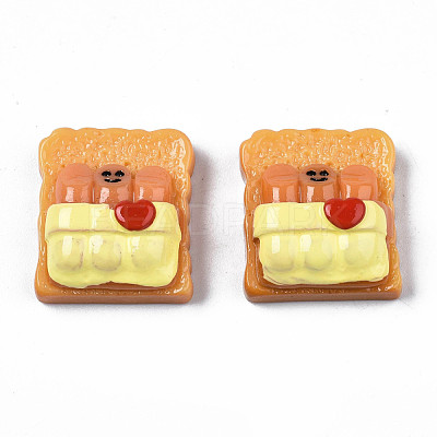 Opaque Epoxy Resin Cabochons CRES-S358-50-1