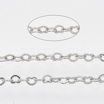 Soldered Brass Heart Chains CHC-T008-03P-1