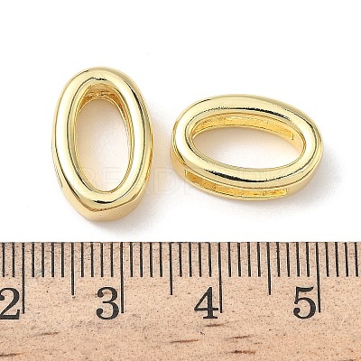 Brass Slide Charms KK-L253-15G-10-1