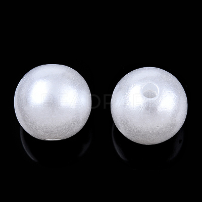 Imitated Pearl Acrylic Beads OACR-ZX005-35B-1
