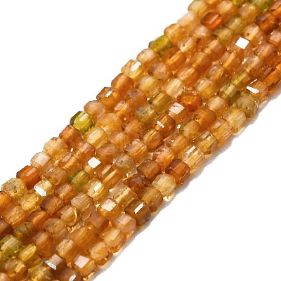 Natural Yellow Tourmaline Beads Strands G-P457-B01-02A-1