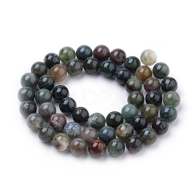 Natural Indian Agate Beads Strands X-G-S259-31-8mm-1