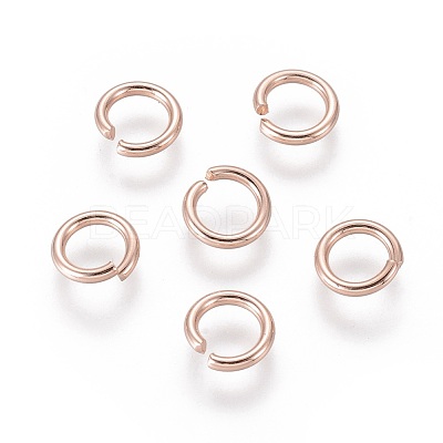 304 Stainless Steel Open Jump Rings STAS-O098-02RG-09-1