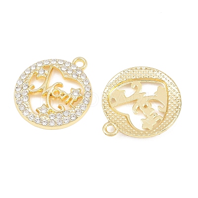 Alloy with Crystal Rhinestone Pendants FIND-C095-07G-1