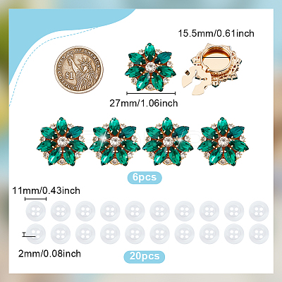 Alloy Cufflinks & 4-Hole Plastic Buttons HJEW-NB00244-1