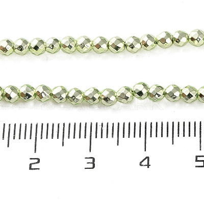 Electroplated Synthetic Non-magnetic Hematite Beads Strands G-C248-D01-3mm-01-1