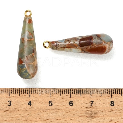 Synthetic Aqua Terra Jasper Pendants GG-CBAA20A-11G-01-1