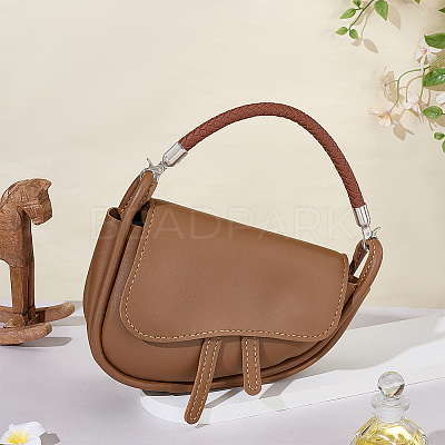 Braided Round Imitation Leather Bag Handles FIND-WH0139-955B-1