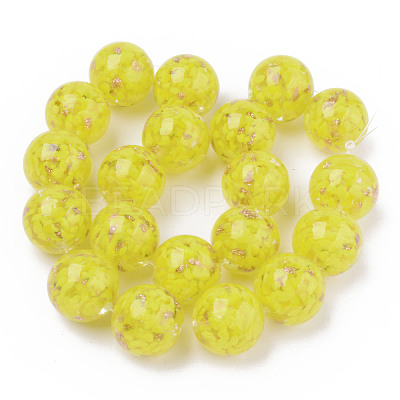 Handmade Gold Sand Lampwork Beads LAMP-S194-008C-05-1
