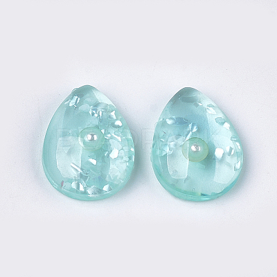 Translucent Resin Cabochons CRES-T014-18D-1