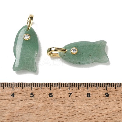 Natural Green Aventurine Pendants G-A297-01G-20-1