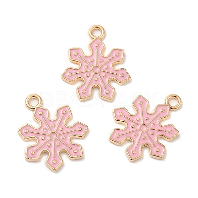 Christmas Light Gold Tone Alloy Enamel Pendants X-FIND-C031-01KCG-02-1