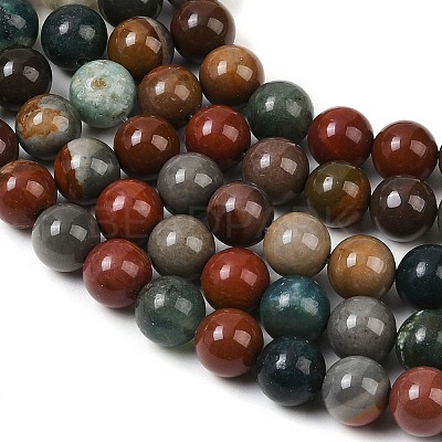 Natural New Ocean Jasper Bead Strands G-G954-01-8mm-01-1