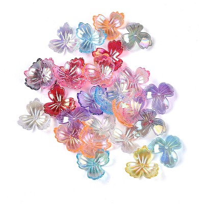 UV Plating Acrylic Beads Cap OACR-B025-01A-1