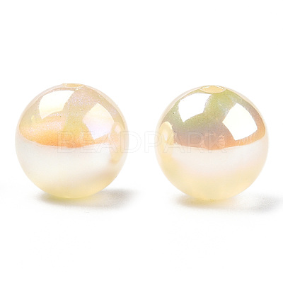 ABS Plastic Imitation Pearl Beads PACR-N013-01A-04-1
