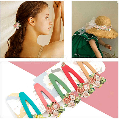 Flower Polyester Trim Ribbon OCOR-GF0001-17A-1