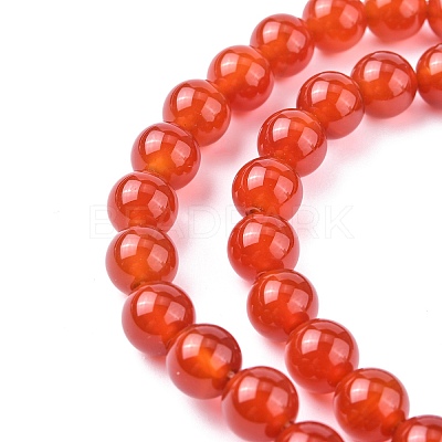 Natural Carnelian Beads Strands G-C076-6mm-2A-1