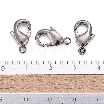 Brass Lobster Claw Clasps X-KK-903-B-NF-1