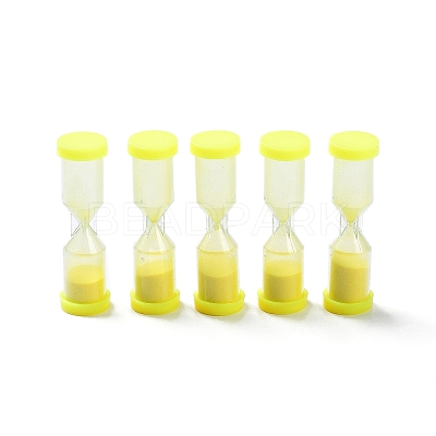 Plastic Hourglass Sand Display Decorations AJEW-A048-01-1
