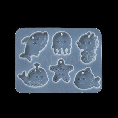 Starfish/Whale/Octopus Pendant DIY Silhouette Silicone Mold LS-DIY-K073-09A-1