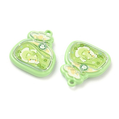 Baking Paint Alloy Pendants FIND-G109-07C-1