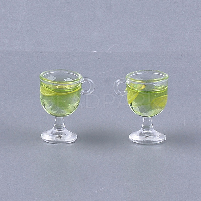 Resin Cup Pendants CRES-S359-11A-1