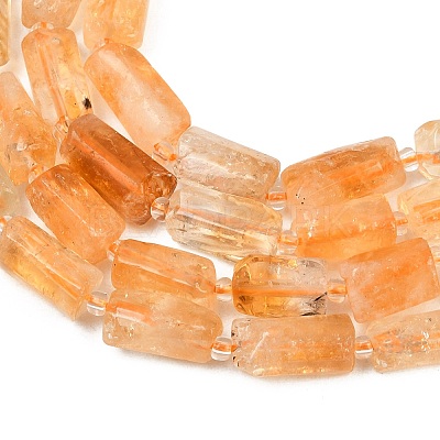 Heated Natural Citrine Beads Strands G-O170-113-1