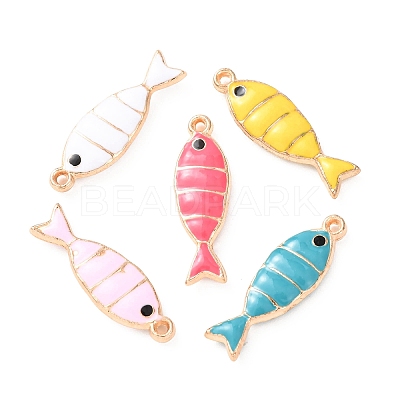304 Stainless Steel Enamel Pendants STAS-K303-09KCG-1