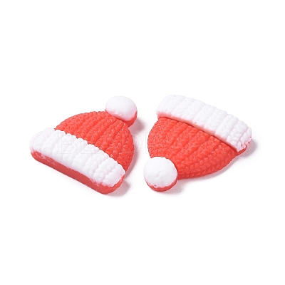 Christmas Theme Opaque Resin Cabochons RESI-F042-01F-1