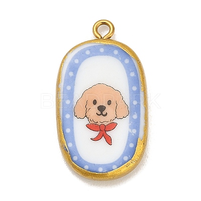 Printed Porcelain Pendants LS-STAS-C183-03B-01-1